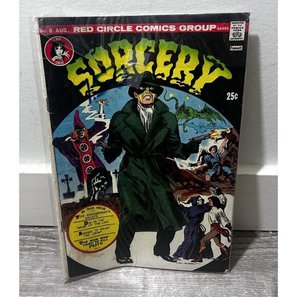 Red Circle Sorcery #8 Red Circle Group Comic Book Paperback 1974 - Picture 1 of 8